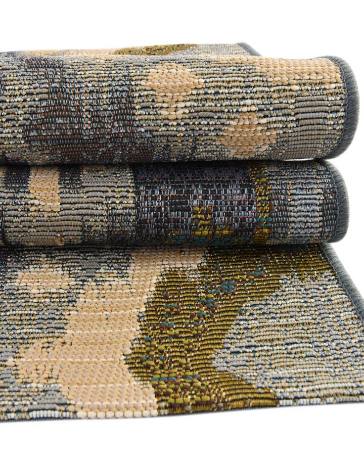 Detail image of 2' 7 x 10'  Washable Modern Indoor / Outdoor Runner Rug