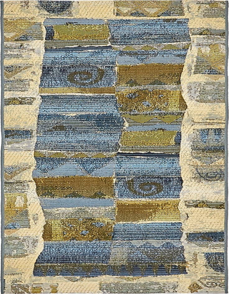 Detail image of 2' x 6' Easy-Clean Modern Indoor / Outdoor Runner Rug