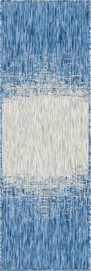 Detail image of 2' x 6' Easy-Clean Modern Indoor / Outdoor Runner Rug