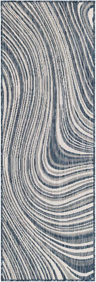 Detail image of 2' x 6' Easy-Clean Modern Indoor / Outdoor Runner Rug
