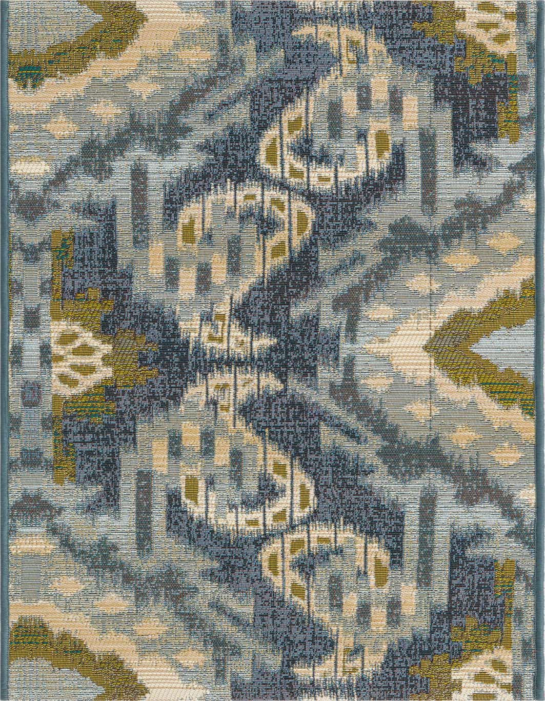 2' x 4' Easy-Clean Modern Indoor / Outdoor Runner Rug