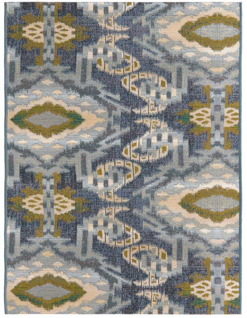 2' 7 x 7' Easy-Clean Modern Indoor / Outdoor Runner Rug