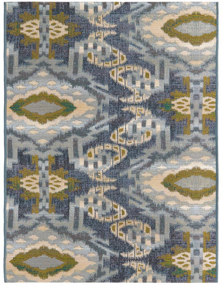 Detail image of 2' 7 x 7' Easy-Clean Modern Indoor / Outdoor Runner Rug