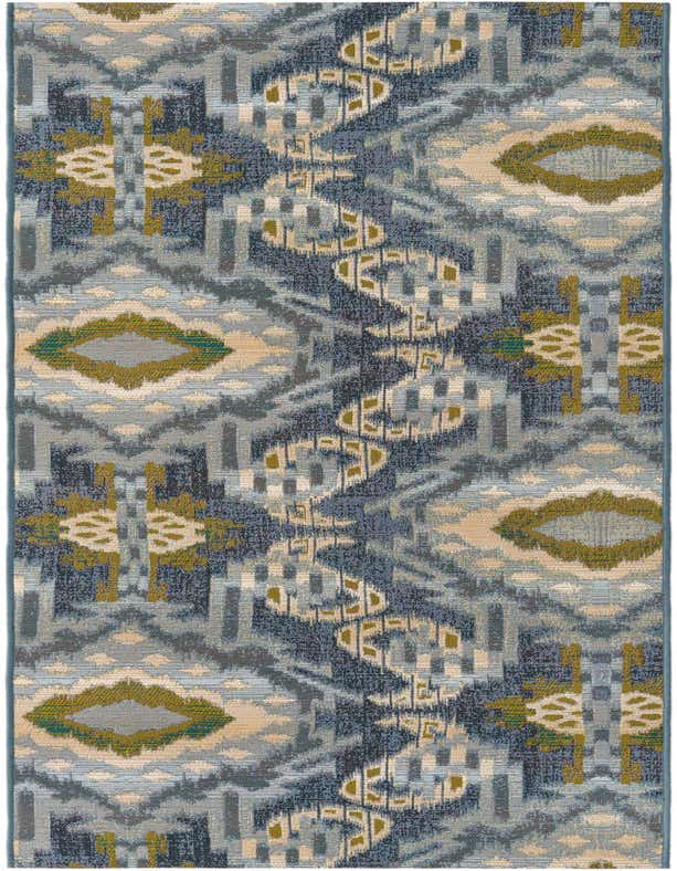 2' 7 x 9' Easy-Clean Modern Indoor / Outdoor Runner Rug