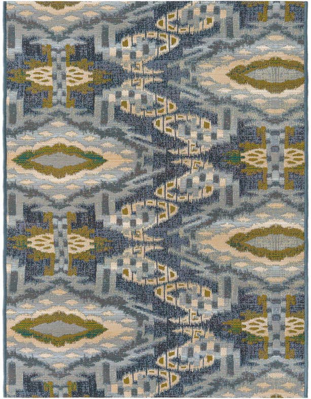 Detail image of 2' 7 x 9' Easy-Clean Modern Indoor / Outdoor Runner Rug