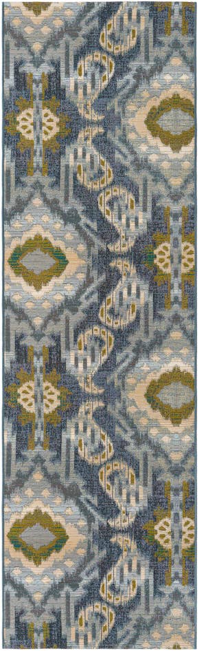 Detail image of 2' 7 x 9' Easy-Clean Modern Indoor / Outdoor Runner Rug