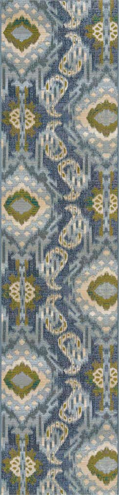 2' 7 x 10' Easy-Clean Modern Indoor / Outdoor Runner Rug