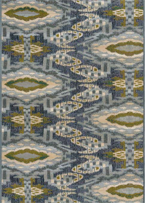 2' 7 x 12' Easy-Clean Modern Indoor / Outdoor Runner Rug