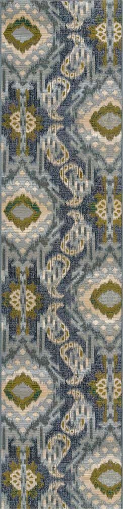 2' 7 x 12' Easy-Clean Modern Indoor / Outdoor Runner Rug