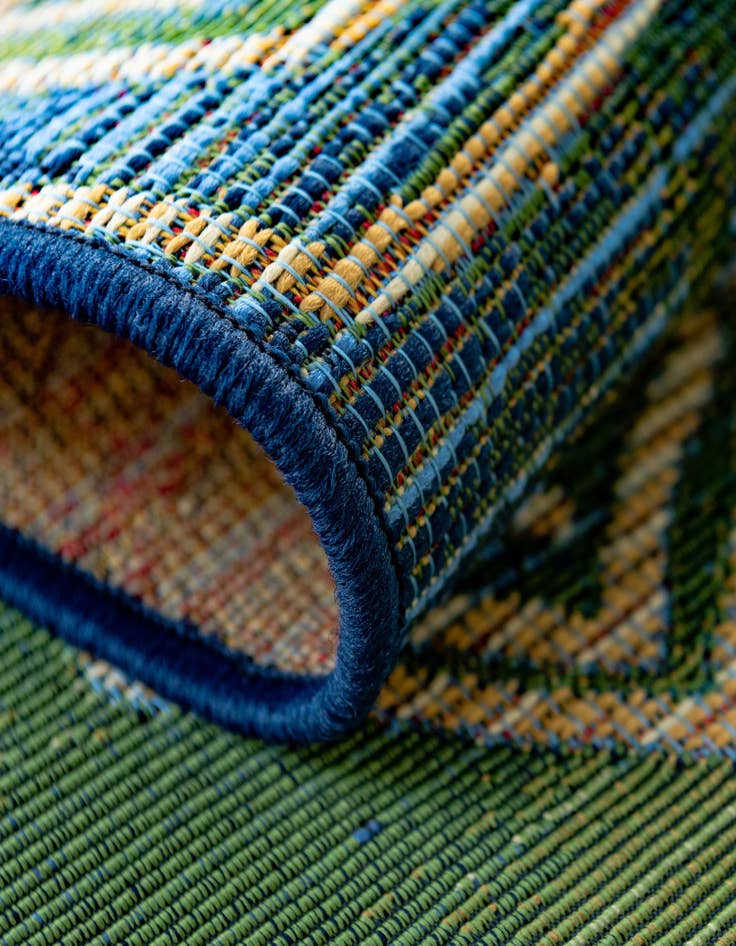 Detail image of 2' 7 x 5' 3 Easy-Clean Modern Indoor / Outdoor Runner Rug