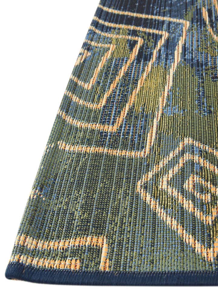 2' 7 x 5' 3 Easy-Clean Modern Indoor / Outdoor Runner Rug