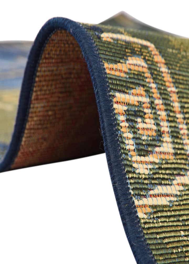 2' 7 x 5' 3 Easy-Clean Modern Indoor / Outdoor Runner Rug