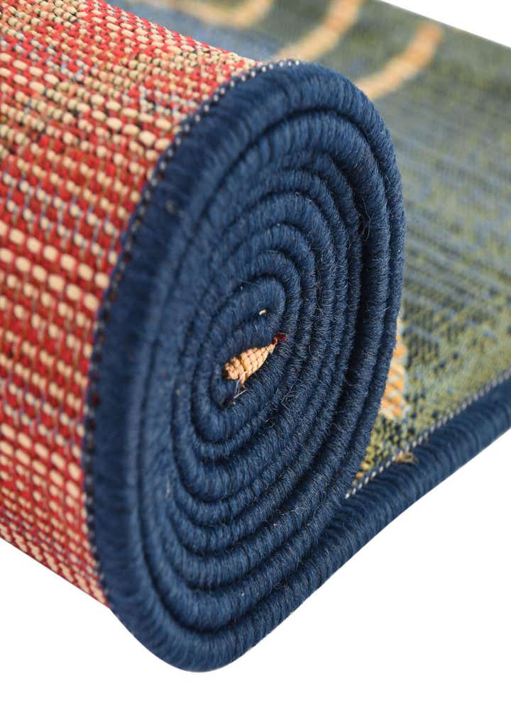 2' 7 x 5' 3 Easy-Clean Modern Indoor / Outdoor Runner Rug