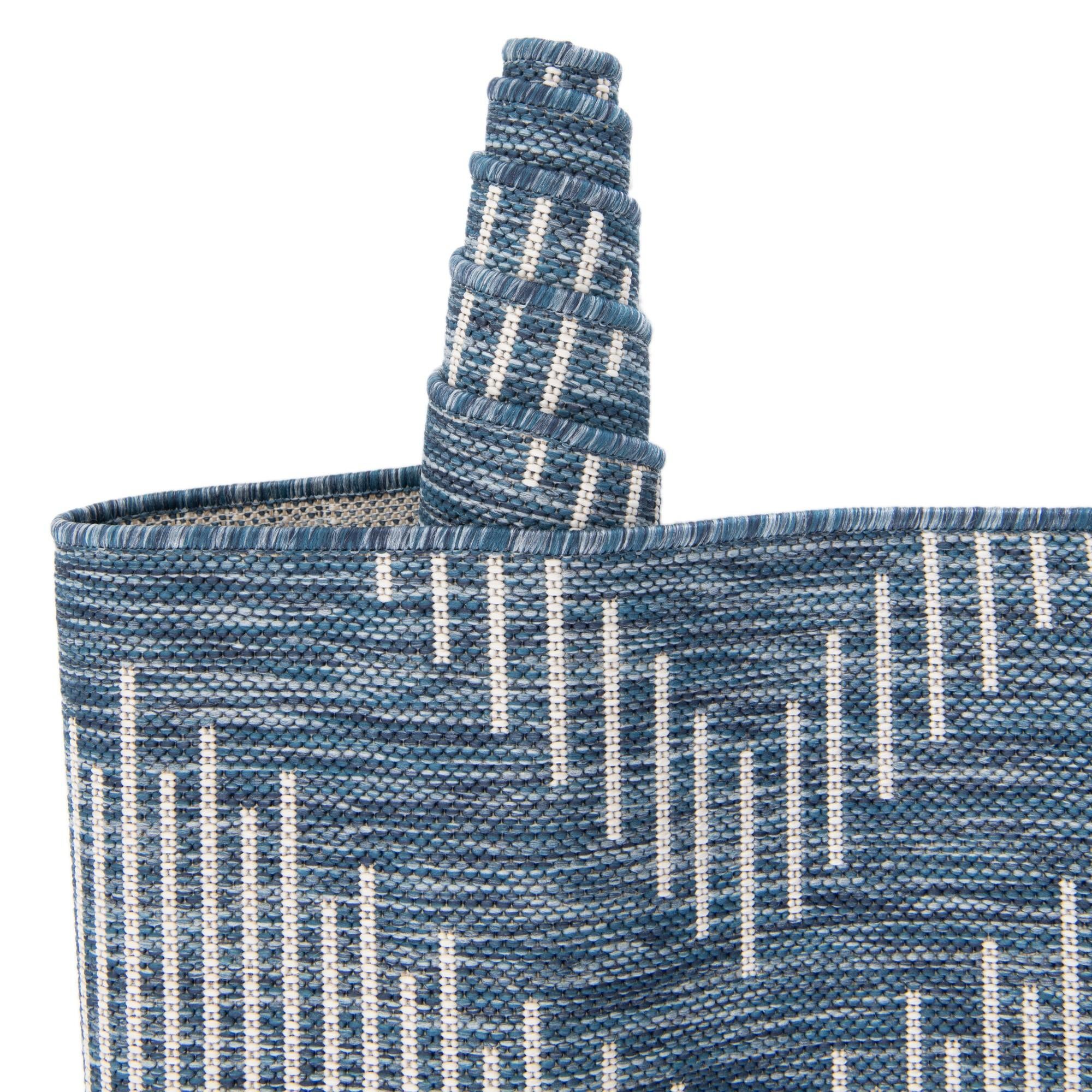 3' 3 x 14' Easy-Clean Modern Indoor / Outdoor Runner Rug