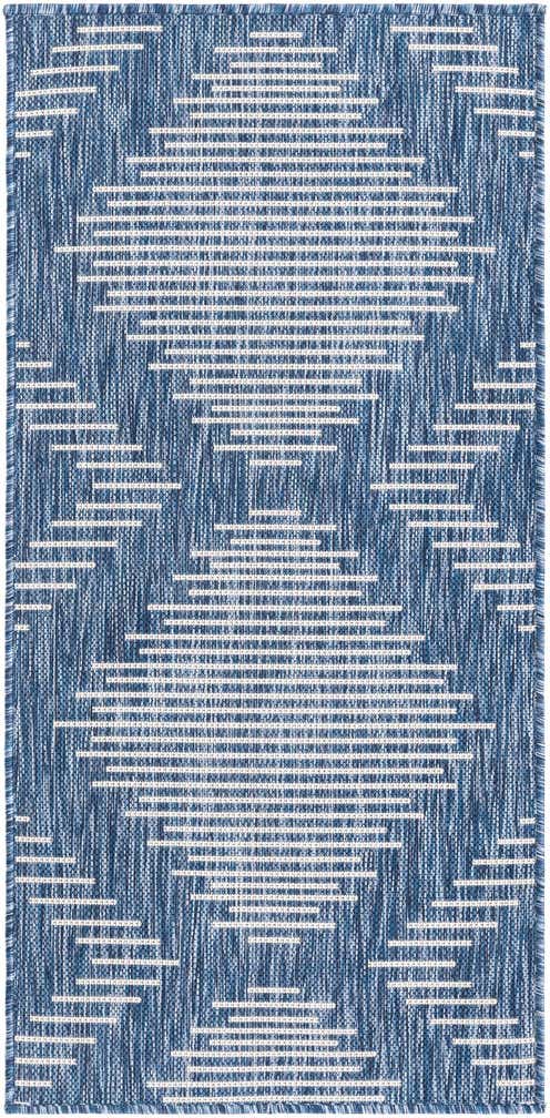 2' x 4' Easy-Clean Modern Indoor / Outdoor Runner Rug