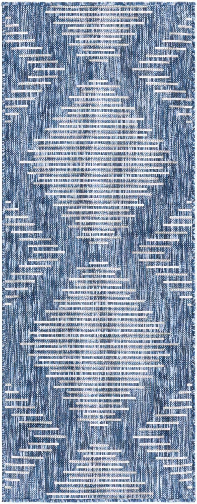 2' x 5' 3 Easy-Clean Modern Indoor / Outdoor Runner Rug