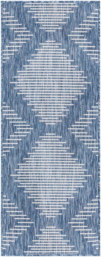 2' x 5' 3 Easy-Clean Modern Indoor / Outdoor Runner Rug