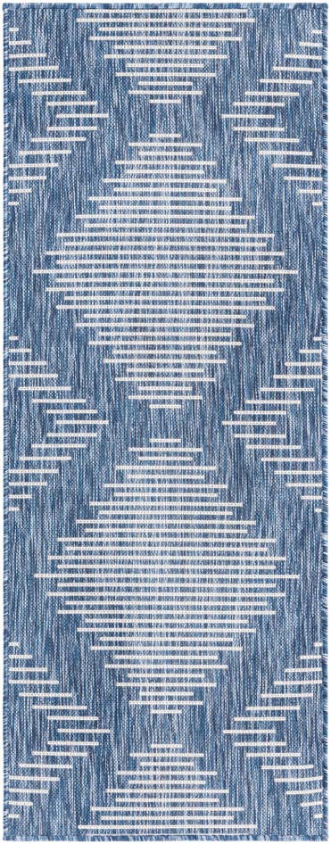 Detail image of 2' x 5' 3 Easy-Clean Modern Indoor / Outdoor Runner Rug