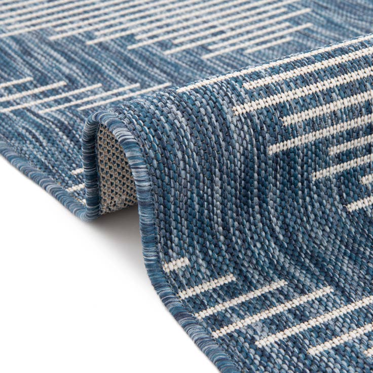 Detail image of 2' x 8' Easy-Clean Modern Indoor / Outdoor Runner Rug