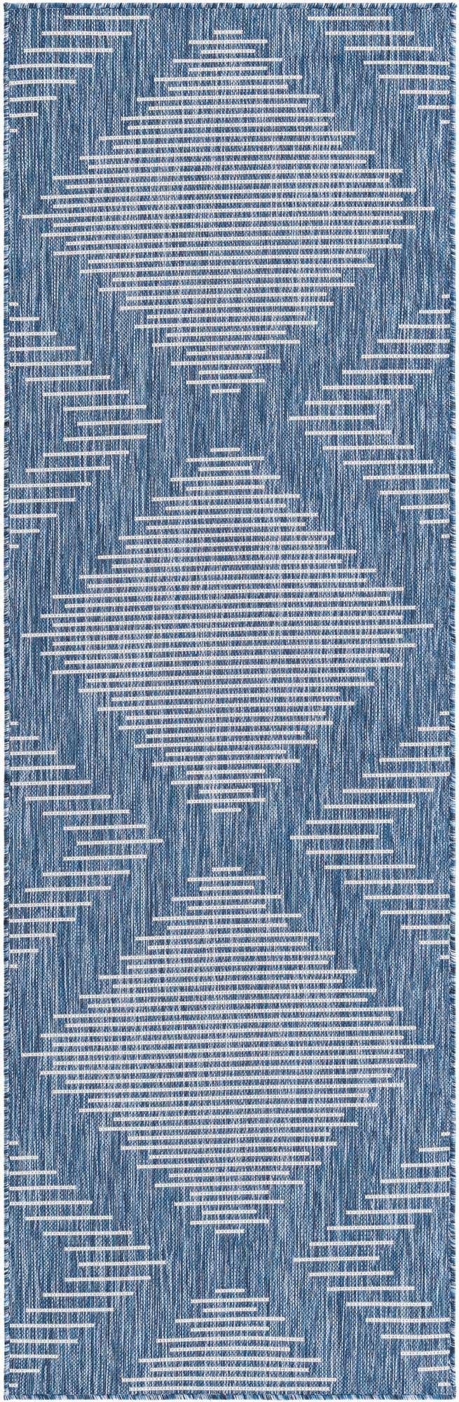 2' x 8' Easy-Clean Modern Indoor / Outdoor Runner Rug