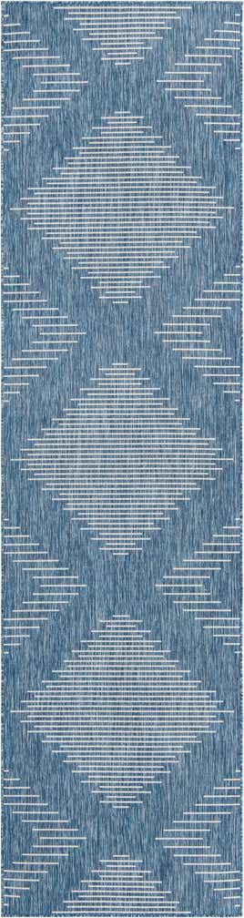 2' 7 x 12' Easy-Clean Modern Indoor / Outdoor Runner Rug