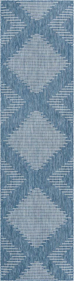 Detail image of 2' 7 x 12' Easy-Clean Modern Indoor / Outdoor Runner Rug