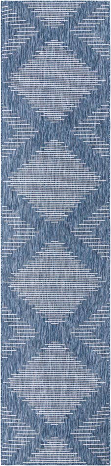 Detail image of 3' 3 x 14' Easy-Clean Modern Indoor / Outdoor Runner Rug