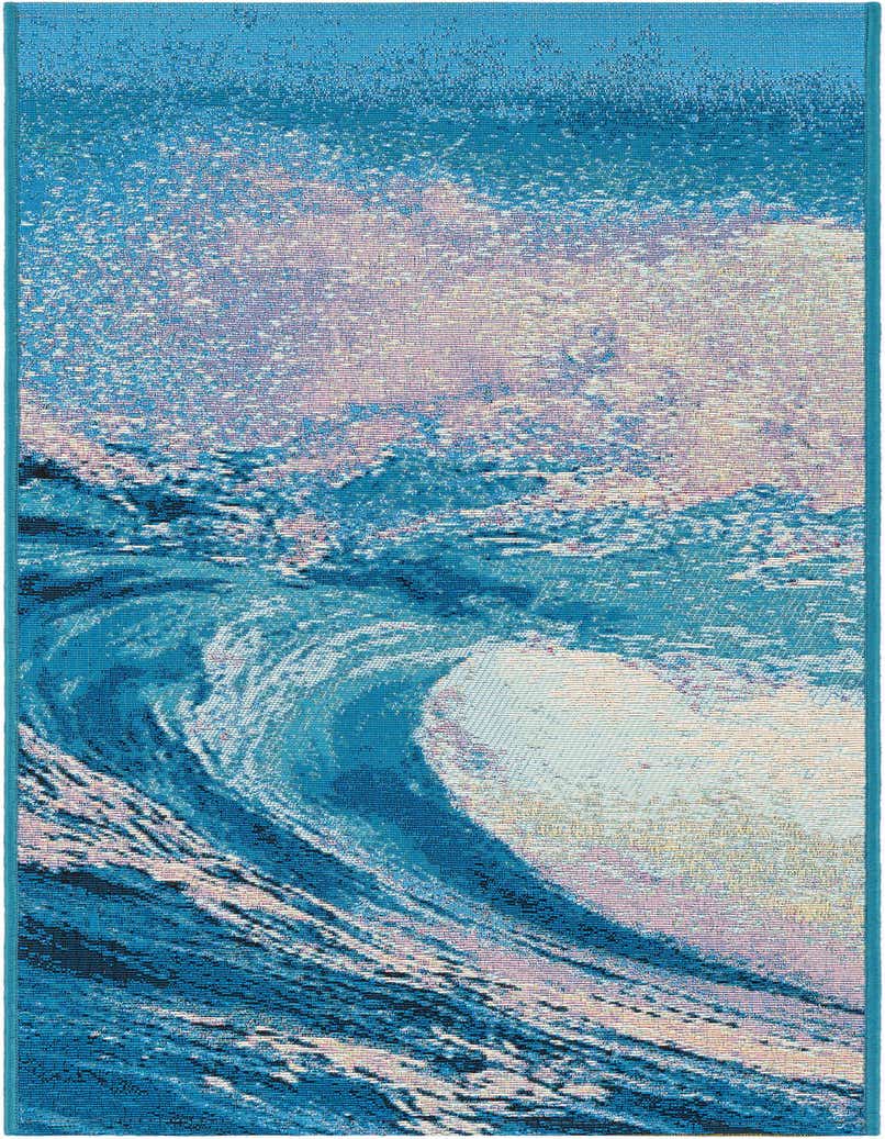 2' x 5' 1 Easy-Clean Modern Indoor / Outdoor Runner Rug