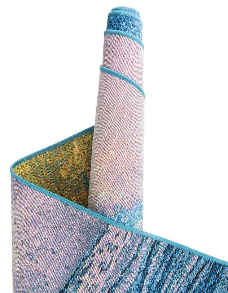 Detail image of 2' x 5' 1  Washable Modern Indoor / Outdoor Runner Rug