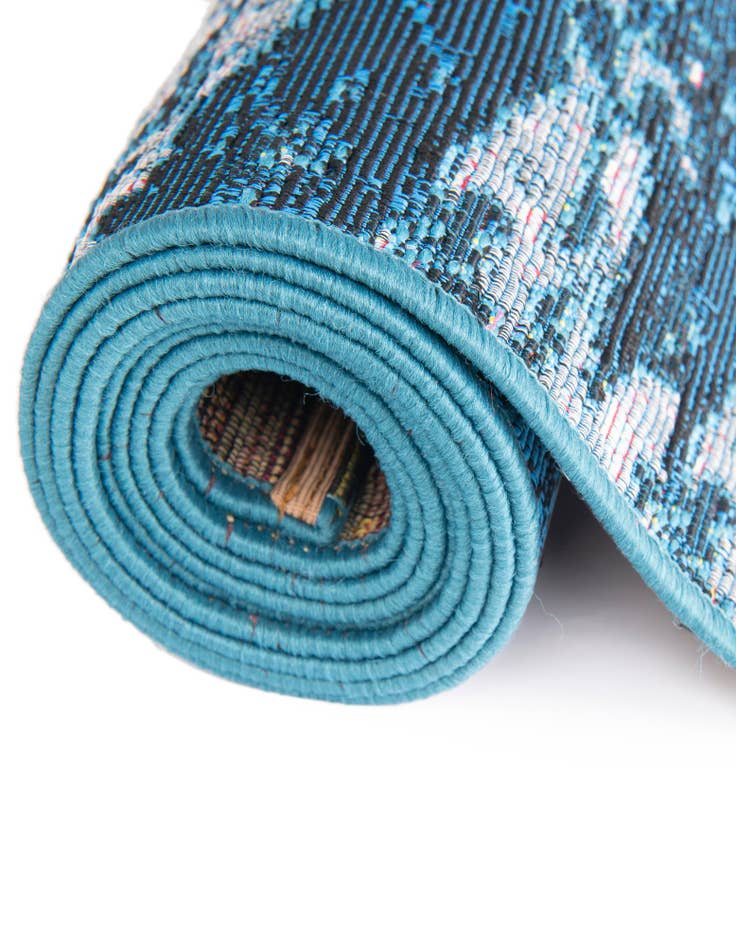 Detail image of 2' x 5' 1  Washable Modern Indoor / Outdoor Runner Rug