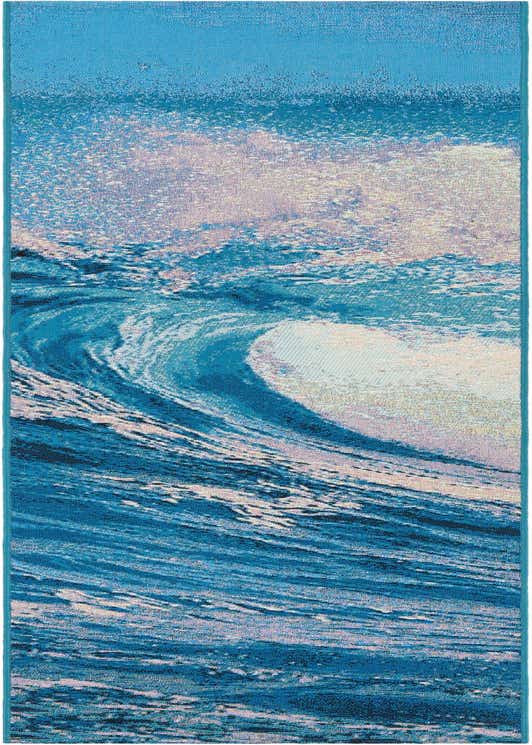 2' x 8' Easy-Clean Modern Indoor / Outdoor Runner Rug