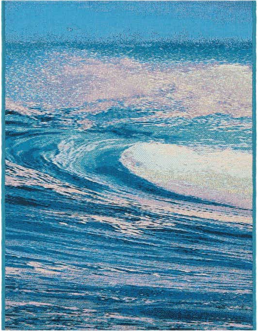 2' x 8' Easy-Clean Modern Indoor / Outdoor Runner Rug