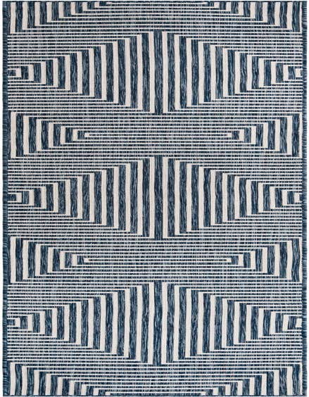 Detail image of 2' 7 x 12' Easy-Clean Modern Indoor / Outdoor Runner Rug