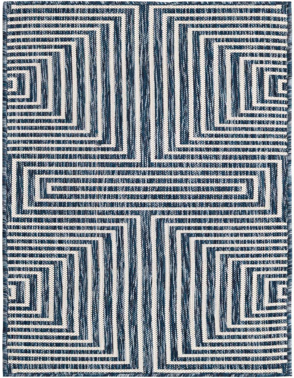 2' x 4' Easy-Clean Modern Indoor / Outdoor Runner Rug