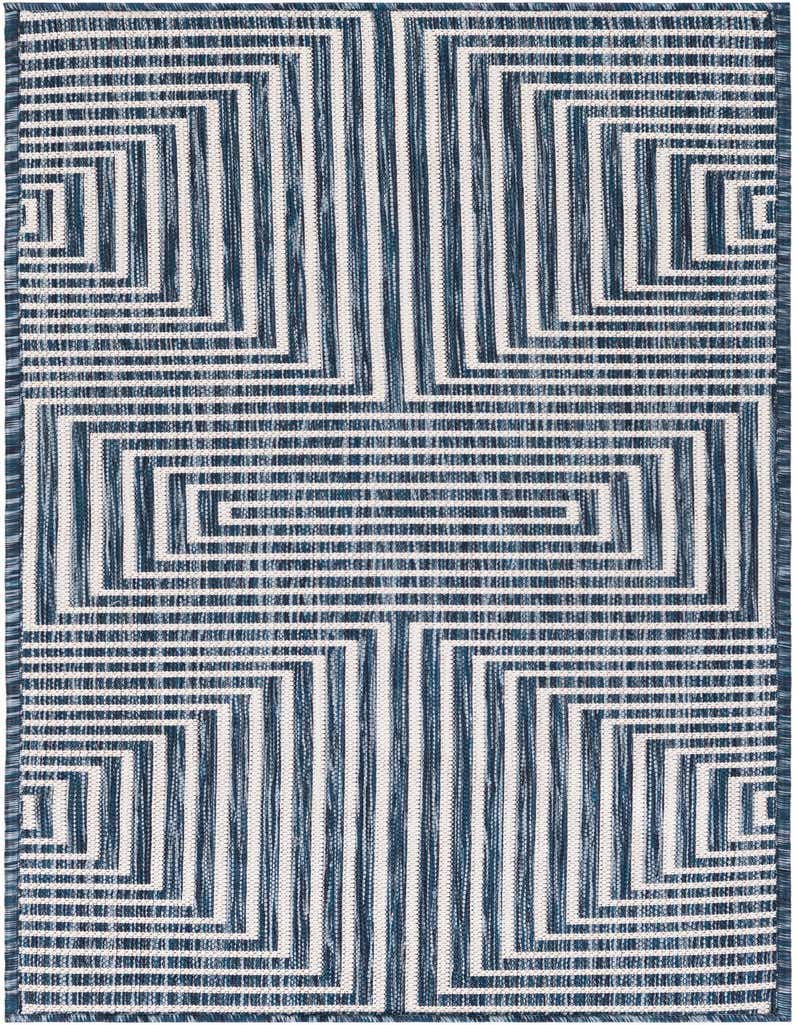 2' x 5' 3 Easy-Clean Modern Indoor / Outdoor Runner Rug