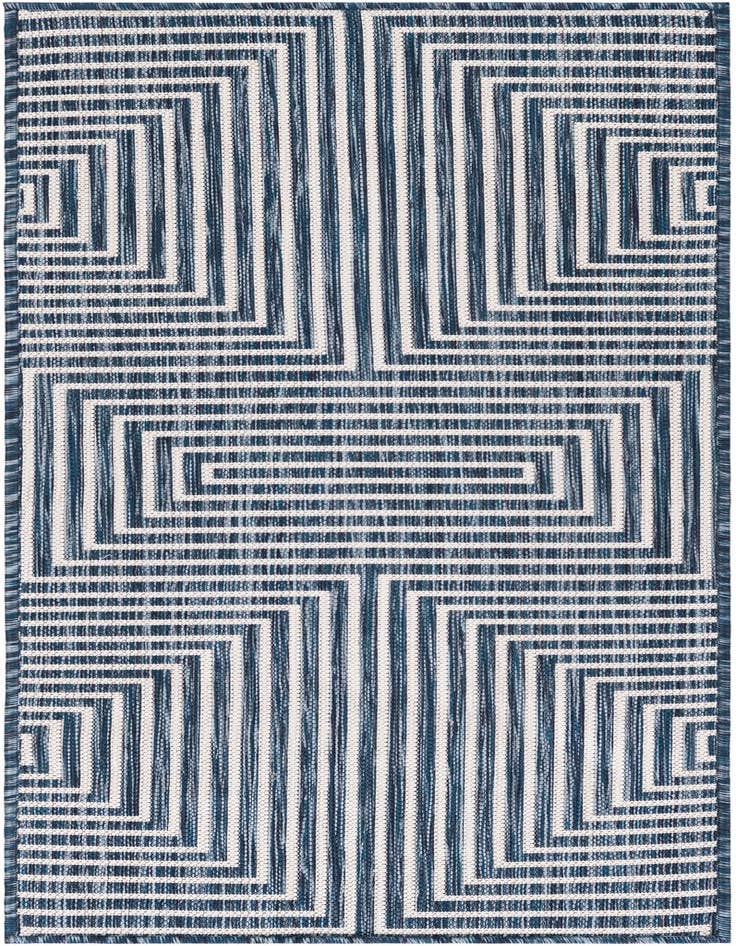 Detail image of 2' x 5' 3 Easy-Clean Modern Indoor / Outdoor Runner Rug