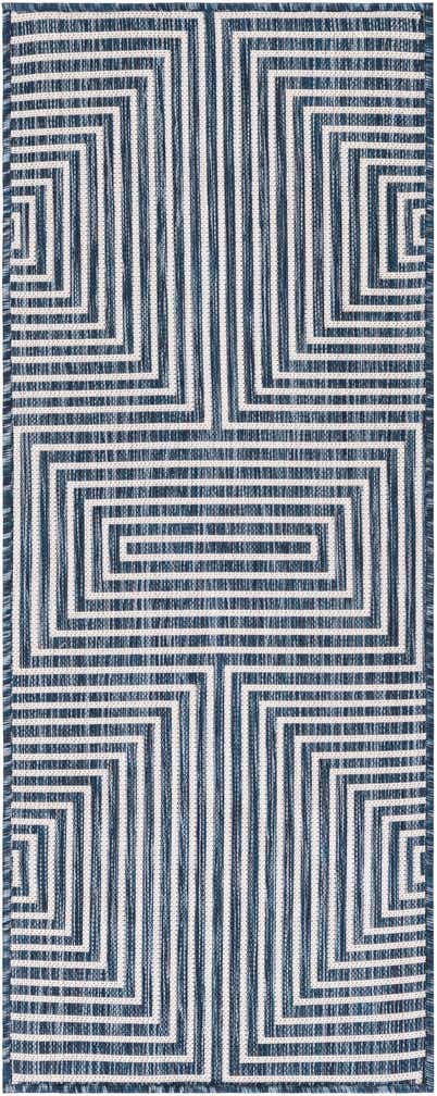 2' x 5' 3 Easy-Clean Modern Indoor / Outdoor Runner Rug