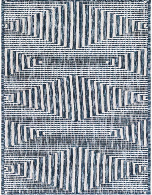 Detail image of 2' x 8' Easy-Clean Modern Indoor / Outdoor Runner Rug