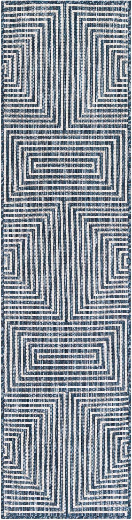 2' x 8' Easy-Clean Modern Indoor / Outdoor Runner Rug