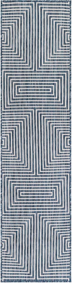 Detail image of 2' x 8' Easy-Clean Modern Indoor / Outdoor Runner Rug