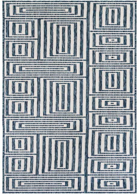 2' 7 x 12' Easy-Clean Modern Indoor / Outdoor Runner Rug