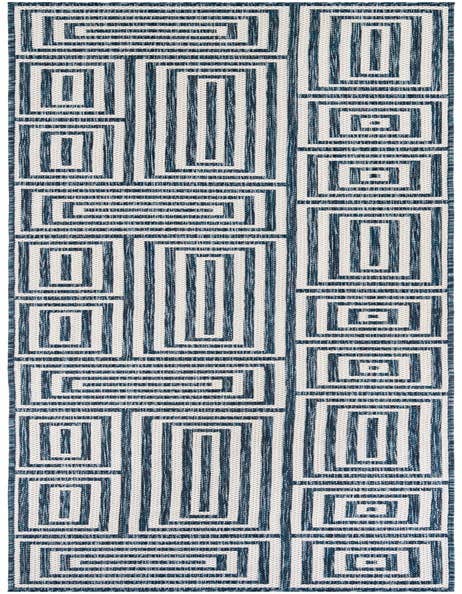 Detail image of 2' 7 x 12' Easy-Clean Modern Indoor / Outdoor Runner Rug