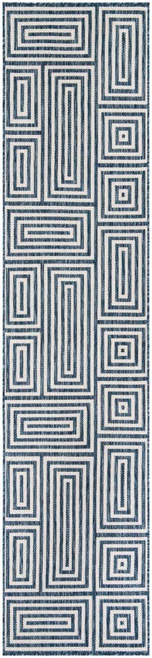 Detail image of 2' 7 x 12' Easy-Clean Modern Indoor / Outdoor Runner Rug