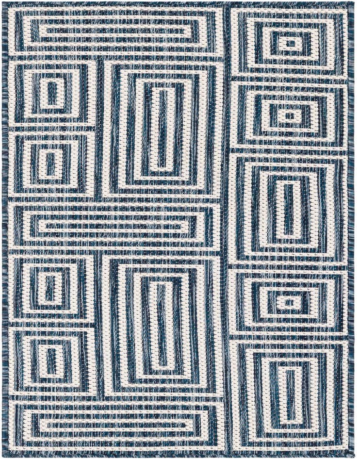 Detail image of 2' x 5' 3 Easy-Clean Modern Indoor / Outdoor Runner Rug
