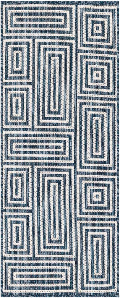 2' x 5' 3 Easy-Clean Modern Indoor / Outdoor Runner Rug