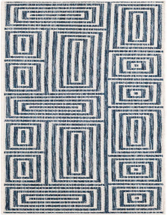 Detail image of 2' x 6' Easy-Clean Modern Indoor / Outdoor Runner Rug