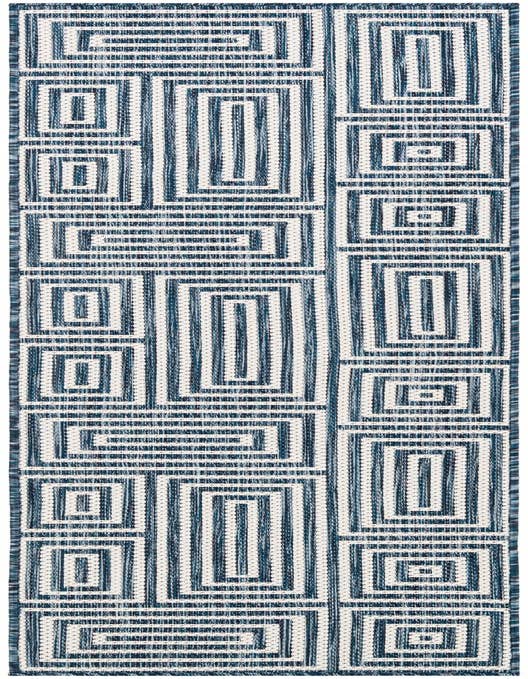 Detail image of 2' x 8' Easy-Clean Modern Indoor / Outdoor Runner Rug