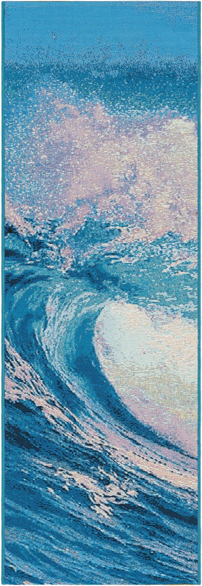 2' x 6' 1  Washable Modern Indoor / Outdoor Runner Rug