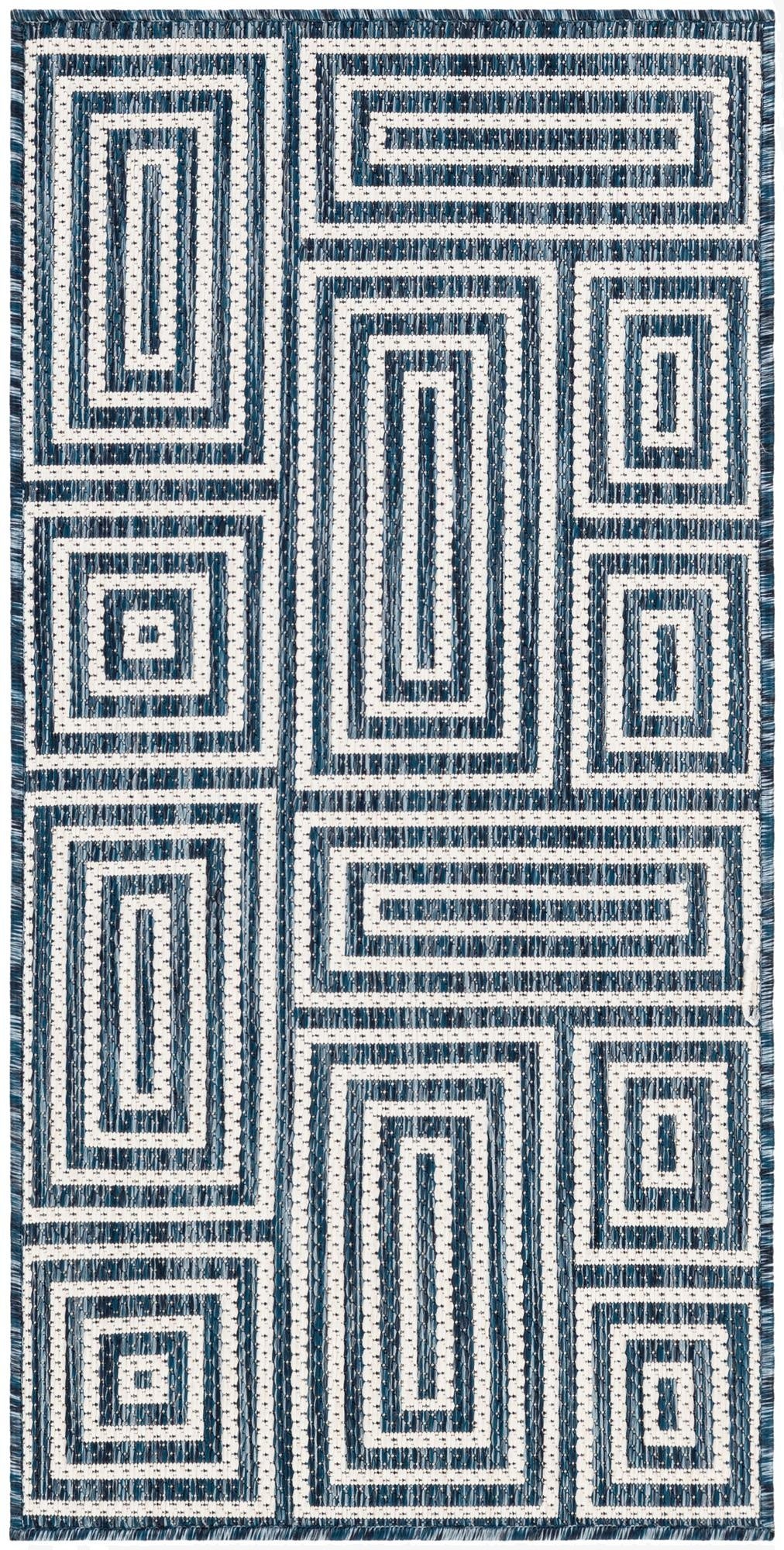 2' x 4'  Washable Modern Indoor / Outdoor Runner Rug