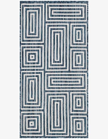 2' x 4' Easy-Clean Modern Indoor / Outdoor Runner Rug